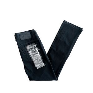 Y2K Billabong Men's Jeans RARE Kelliot Low Waist Chad Bartie Fit Black 32 NWT